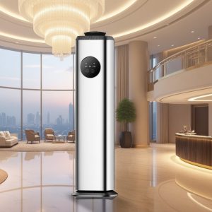 Commercial Big Volume Waterless Scenting Machine 1000ml Battery Metal Electric Tower Aroma Diffuser for Hotel Lobby SPA SALON