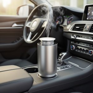 Home & Office Electric Aluminum Alloy Scent Diffuser with Humidifier-Portable for Car Room & Hotel Use
