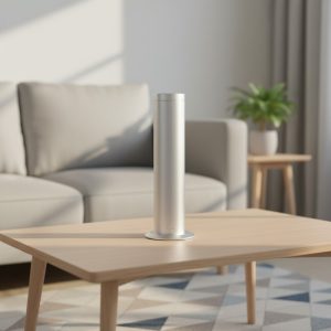Luxury Hotel Collection Studio Scent Diffuser Silver Black Cylindrical Essential Oil Aroma Tower Waterless Electric Household
