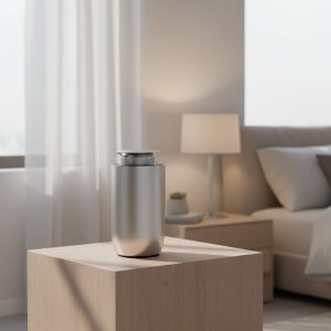 Luxury Fancy Aluminum Smart Wireless Intelligent Waterless Battery Operated Car Essential Oil Air Freshener Hotel Collection